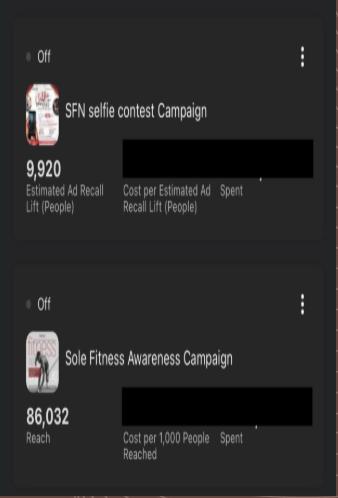 Mobile campaign summary