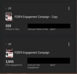 Engagement details mobile