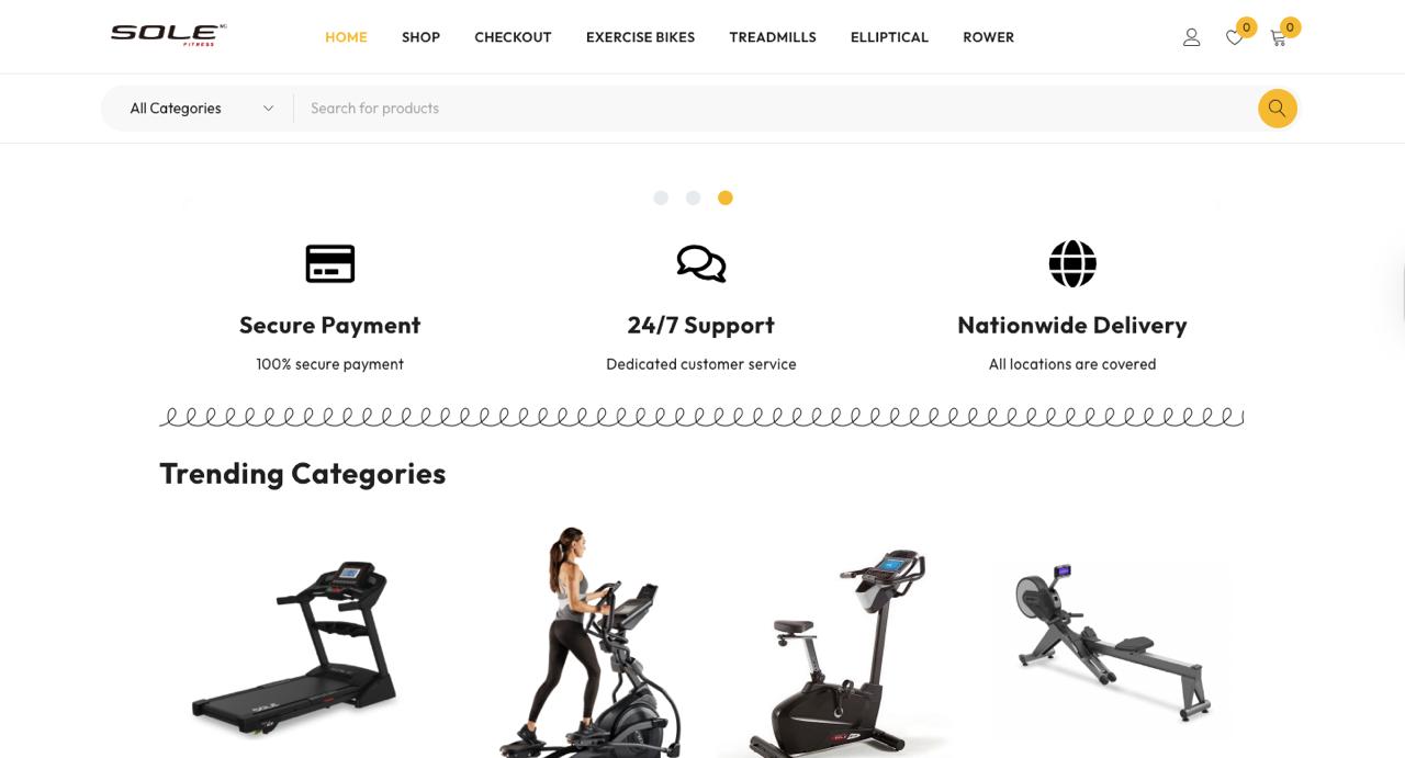 Sole Fitness NG Website
